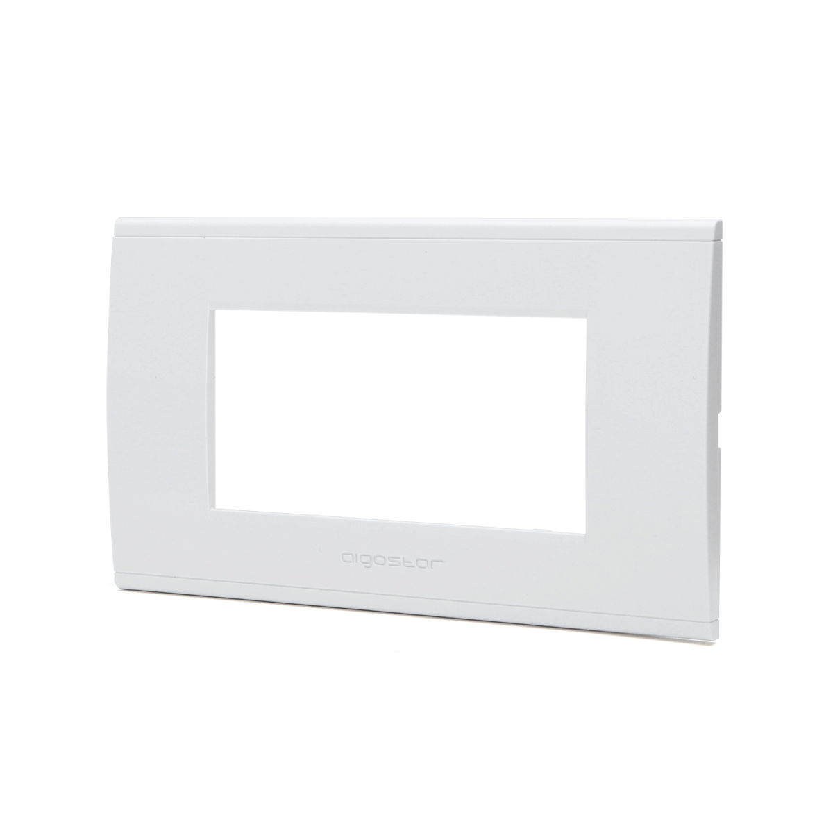 PLACCA A 4 MODULI IN PLASTICA BIANCA SERIE ABL COMPATIBILE LIVING